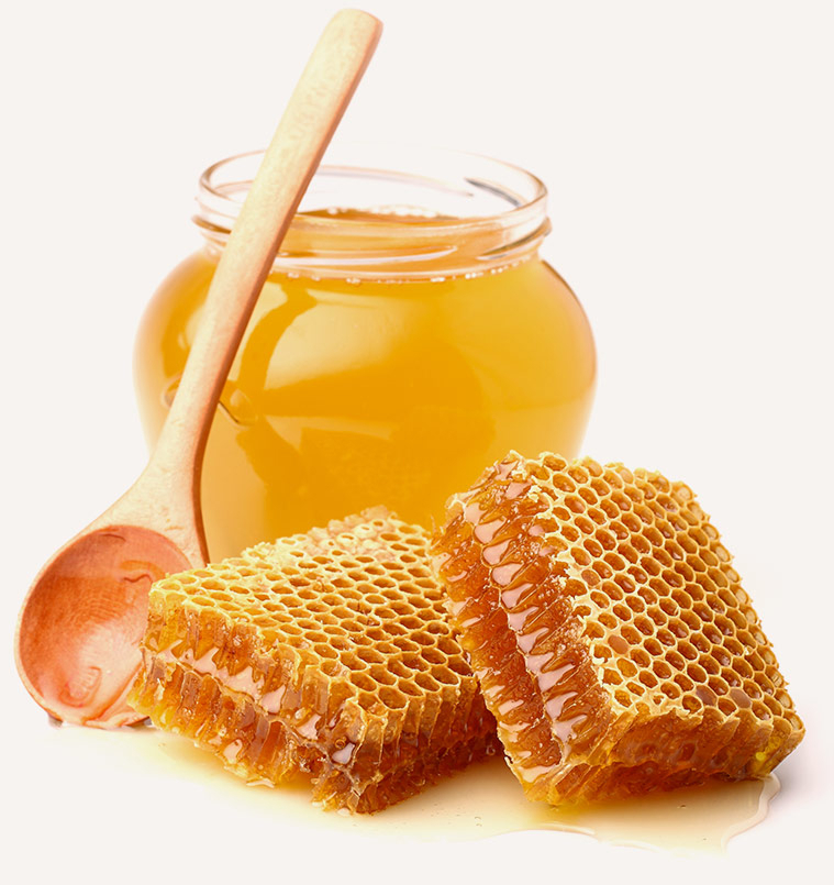 Honey in jar